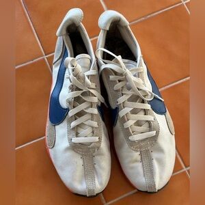 Nike White and Blue Athletic Shoes